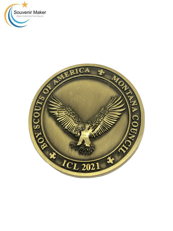 3D Engraving Challenge Coin