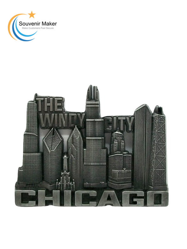 Imán personalizado para nevera de Chicago