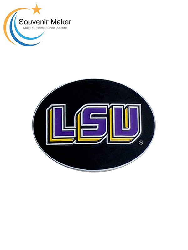 Fivela de cinto com logotipo da equipe NCAA