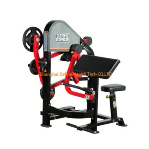 DÉFINIR LA FORCE China PLATE LOADED ARM CURL, nouvelle meilleure machine de force à charge de plaque, machine de gymnastique et équipement de fitness, curl de bras professionnel - DHT-702