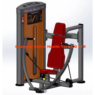 Nueva mejor máquina de gimnasio de fuerza comercial, fitness profesional, última máquina de musculación, gimnasio y artículos deportivos, Vertical Chest Press-DF-8002