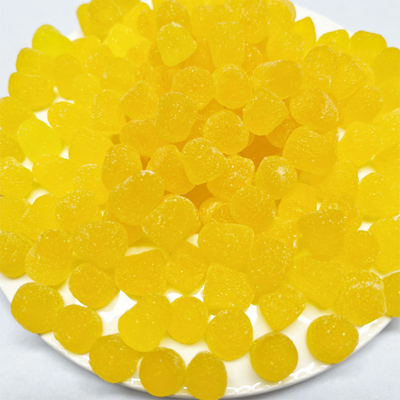 Wholesale sweets vitamin c lemon candy OEM halal sour gummy candy