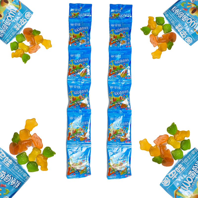 sea animal shape jelly candy halal sweet soft gummy candy