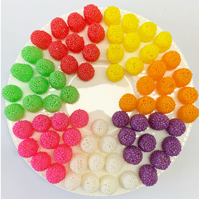 Customizable colorful sugar coated Mini Chewy Gummy Candy