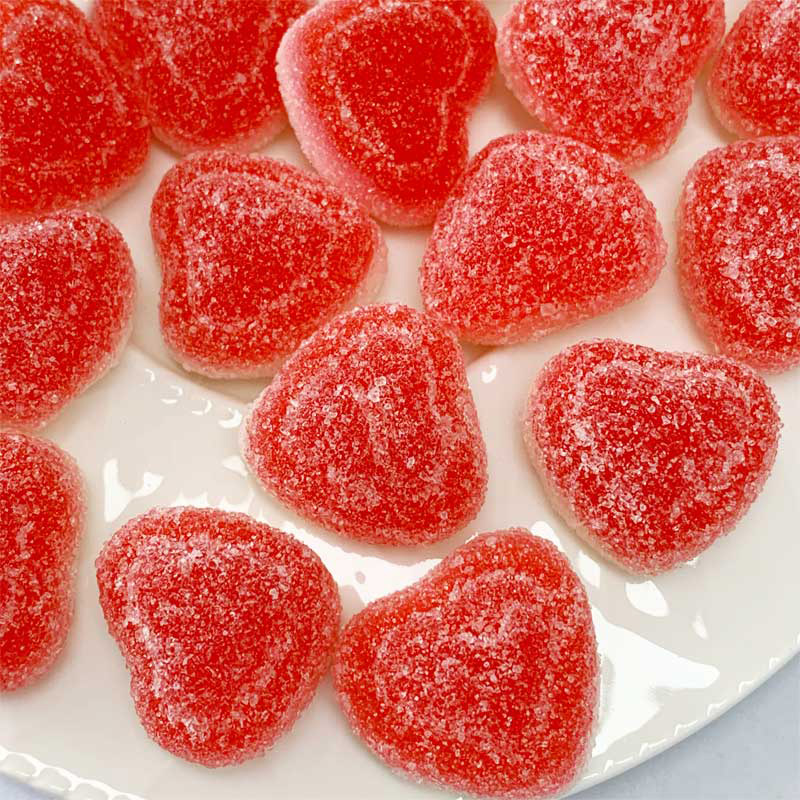 Sugar coated fruit gummy customized halal bulk sweets and gummy candy manufacturer