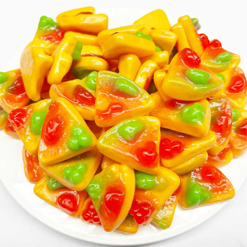 Candy manufacturer bulk delicious fast food shaped fruit flavor halal gummy candy