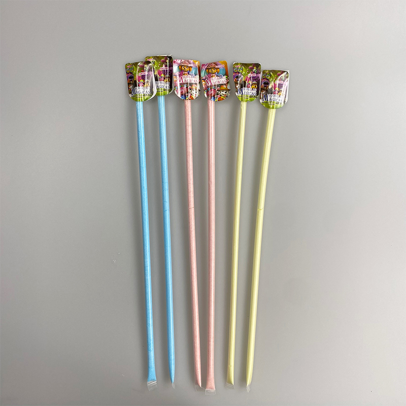 Confectionery Factories Mix Fruit Sweet Poweder Candy Long Cc Stick Candy