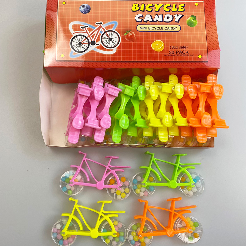 Factory Direct Sale Funny Mini Bicycle Toy Candy Toy With Fruity Hard Candy