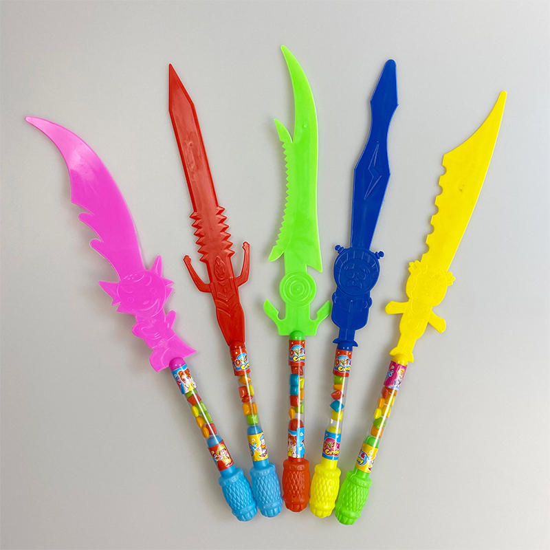 Plastic Sword Shape Toy with Candy