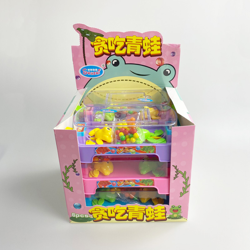 New Novelty Desktop Funny Family Game Hungry Frogs Eating Candy Toy Candy