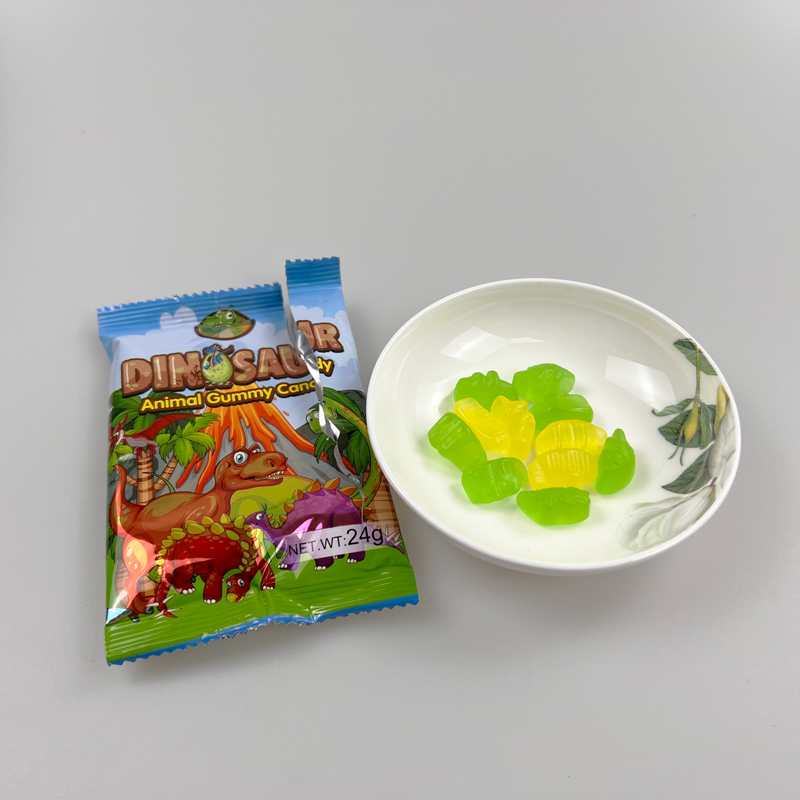 Cartoon animal series cute dinosaur shaped gummy candy chewing candy