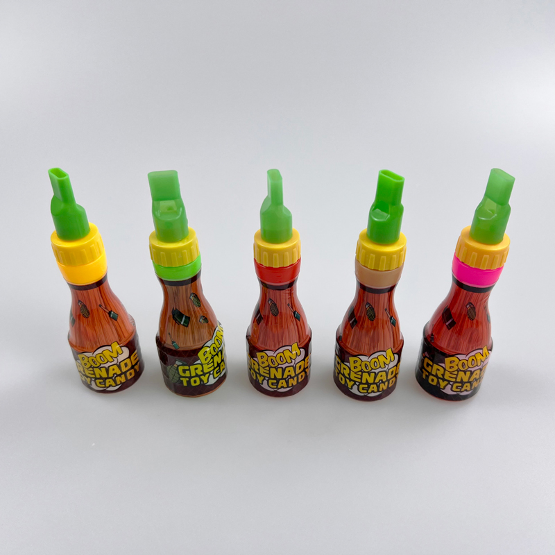 Funny shape series whistle boom grenade shaped colorful fruity hard candy toy candy