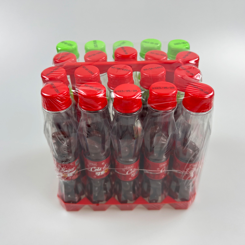 Soda bottle shaped with cola and sprite flavor tasty soft jelly beans