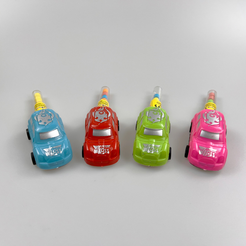 Kids favorite toy coupe car with multicolored fruity tablet candy toy candy