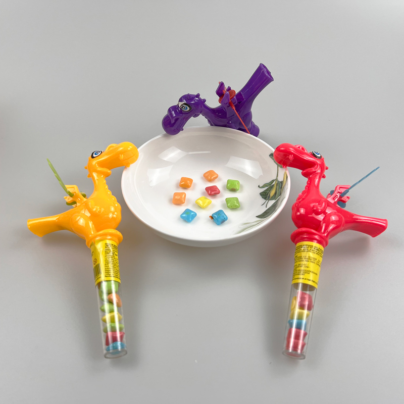 Kids favorite toy flying dragon with tasty colorful tablet candy toy candy