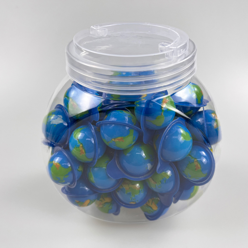 The earth shape 3d ball jam filled gummy candy soft candy