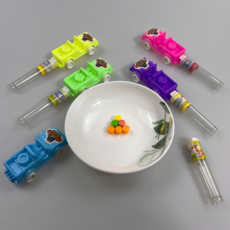 Car Series Colorful Convertible Toy Truck with Mixed Fruits Flavor Hard Pressed Candy