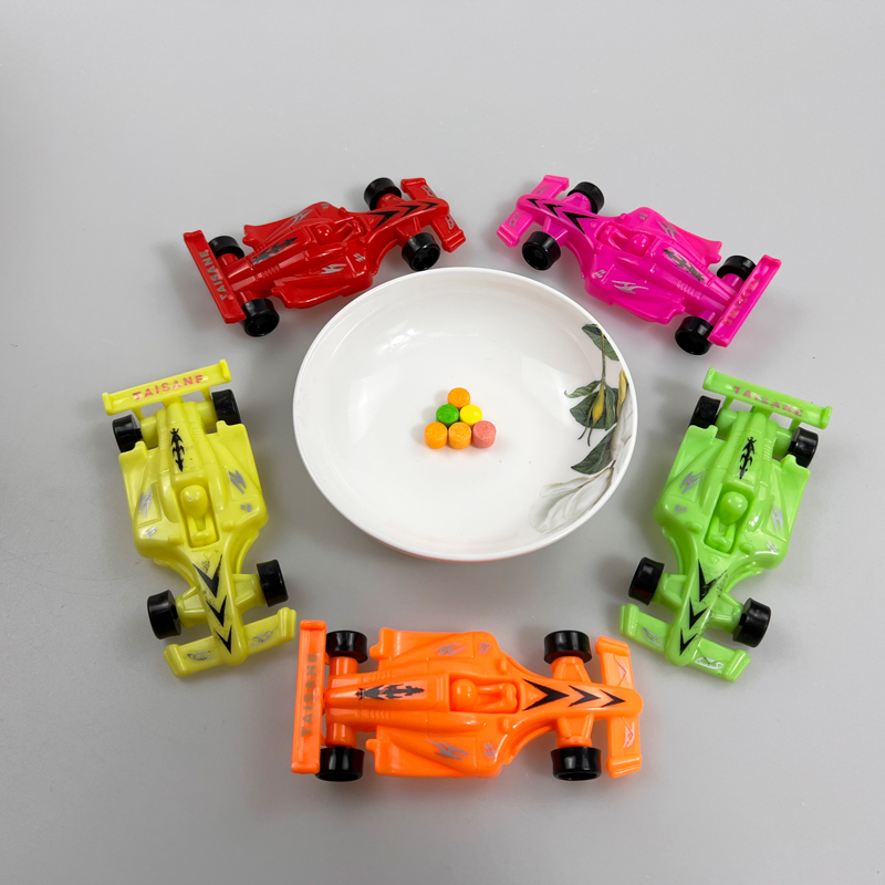 Boys Favorite Formula One Racing Toy Car with Multiple Colored Fruits Flavor Hard Candy