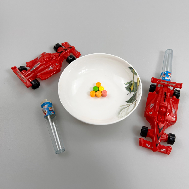 Boys Favorite Formula One Racing Toy Car with Multiple Colored Fruits Flavor Hard Candy