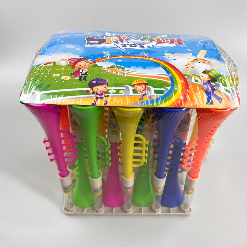 Funny Toy Trumpet with Multiple Colored Fruits Flavor Hard Pressed Candy