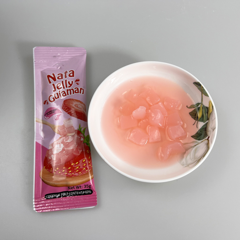 Wholesale Yummy Fruits Flavor Coconut Pulp Jelly Candy with Tasty Juice