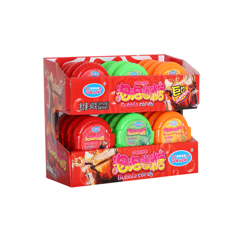 Bubble Candy Rolls （Orange, Cola, and Lime Flavors）