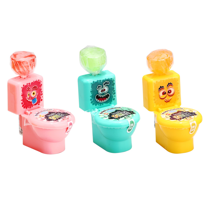 Funny Toilet Shaped Candy (Strawberry, Apple, Orange Flavors)