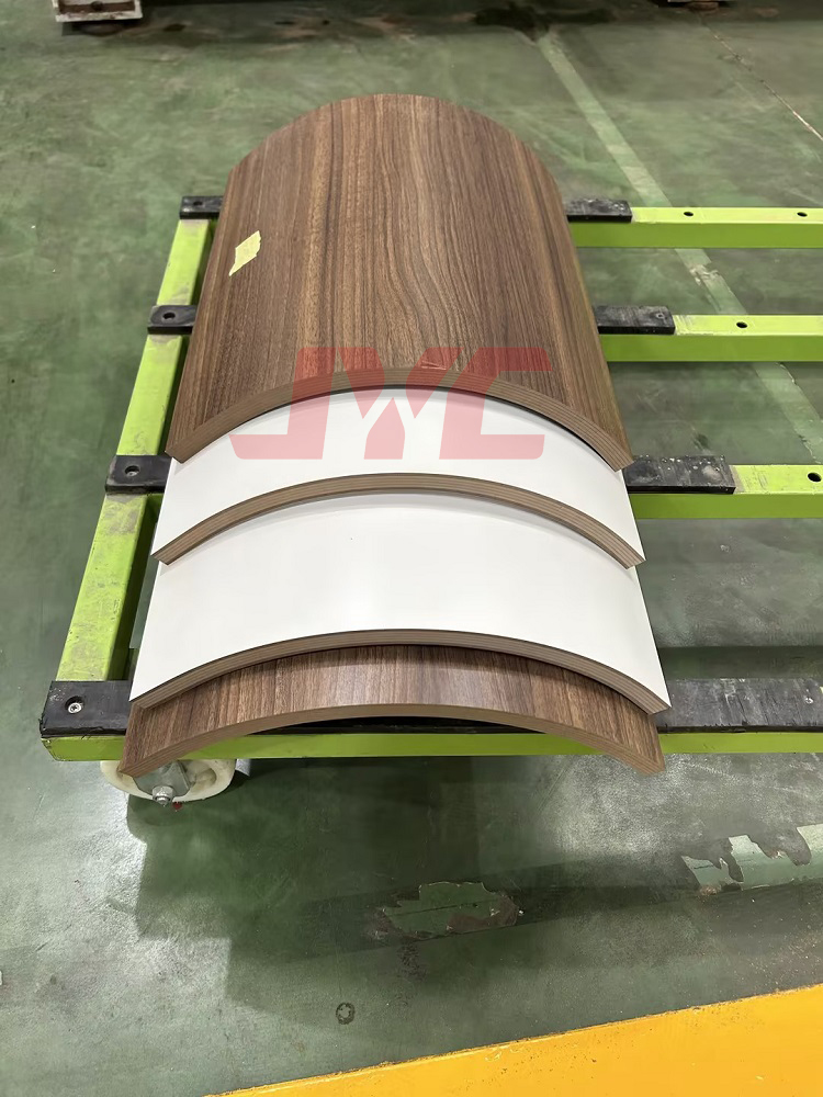 wooden curved panel press