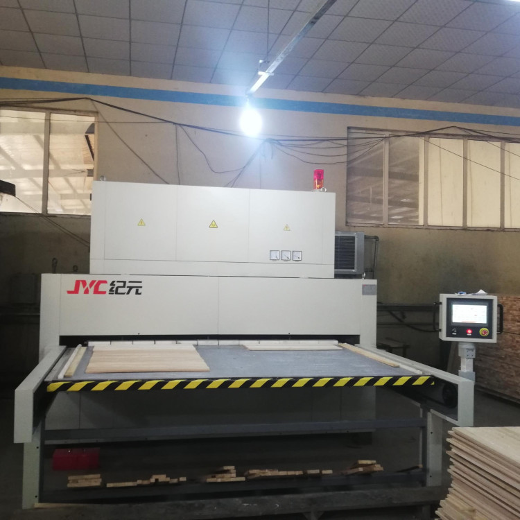 Wood Panel Joining Machine With Double Working Table