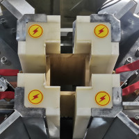 उच्च आवृत्ति लकड़ी के वर्गाकार कॉलम असेंबली मशीन