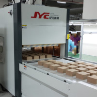 Double Station High Frequency Laminating Wood Panel Machine
