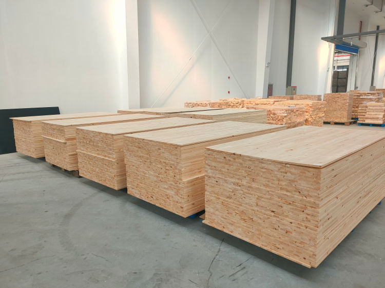 High frequency wood board joining production line