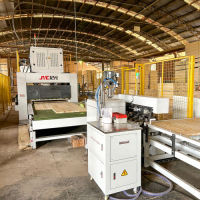 Placa de madeira HF totalmente automática que cola juntando a linha de produção