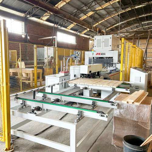 Placa de madeira HF totalmente automática que cola juntando a linha de produção