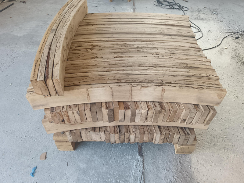 radio frequency solid wood bending press
