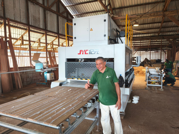 High frequency wood board joining machine