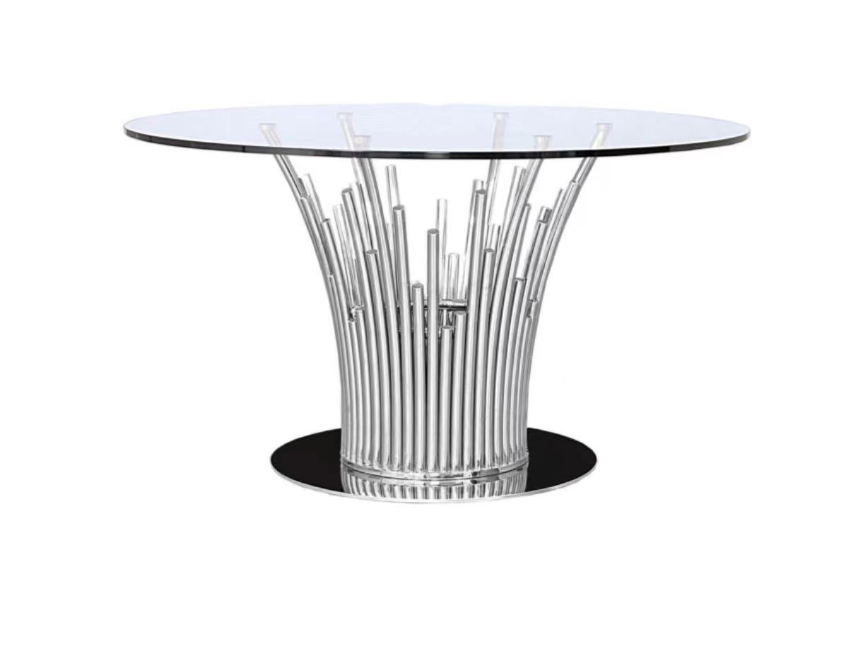 Comprar Mesa de jantar contemporânea moderna redonda de aço inoxidável com tampo de vidro,Mesa de jantar contemporânea moderna redonda de aço inoxidável com tampo de vidro Preço,Mesa de jantar contemporânea moderna redonda de aço inoxidável com tampo de vidro   Marcas,Mesa de jantar contemporânea moderna redonda de aço inoxidável com tampo de vidro Fabricante,Mesa de jantar contemporânea moderna redonda de aço inoxidável com tampo de vidro Mercado,Mesa de jantar contemporânea moderna redonda de aço inoxidável com tampo de vidro Companhia,