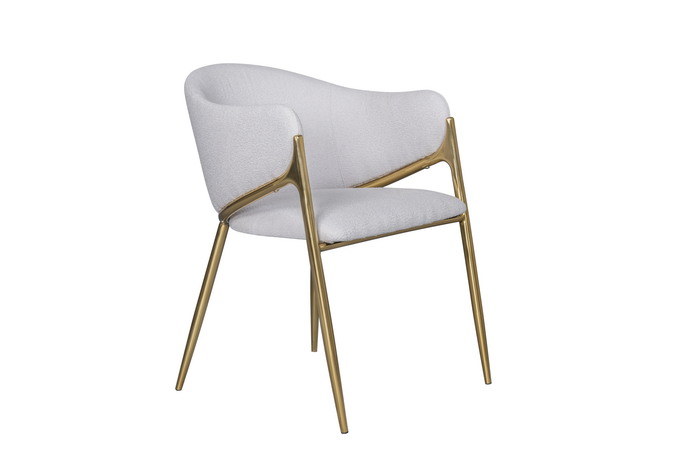 Boucle Fabric Dining Chair