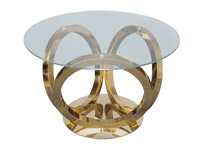 Golden Steel Dining Table