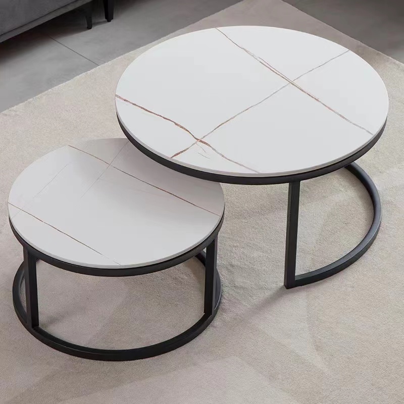 Modern Round Nesting Cocktail Table