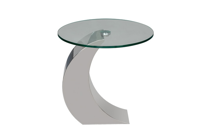 Glass Top Side Table