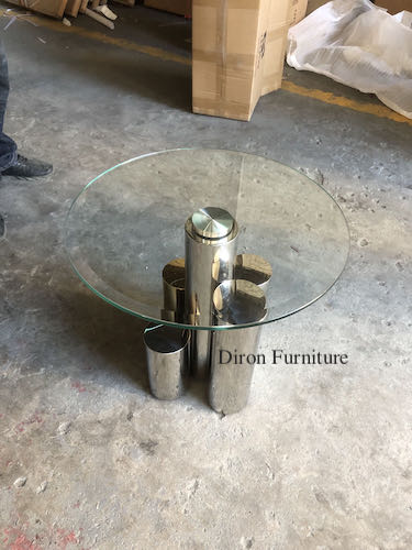 Round and square Tempered Glass Lamp Table