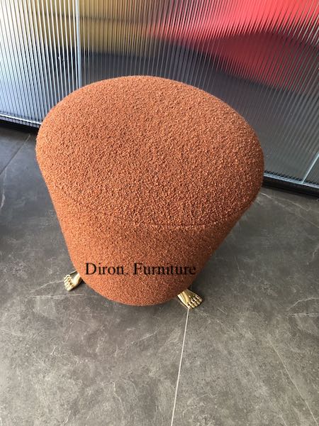 Boucle Fabric stool