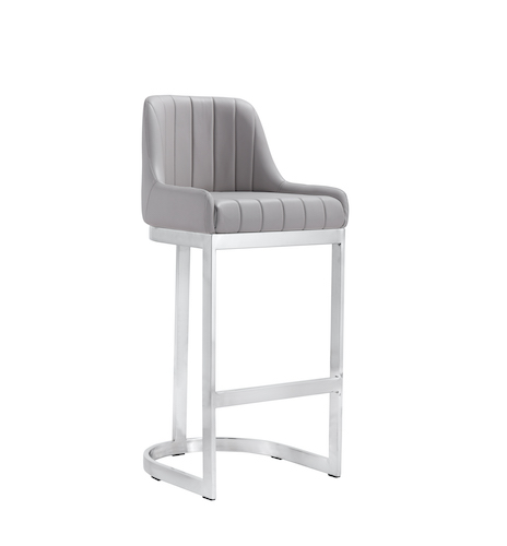 bar stool in silverBS-18-01 stool.JPG