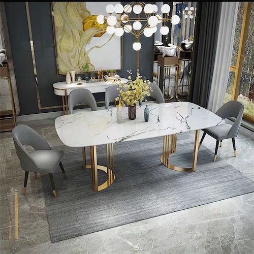 Contemporary marble dinning table