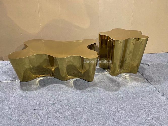 stainless steel coffee table