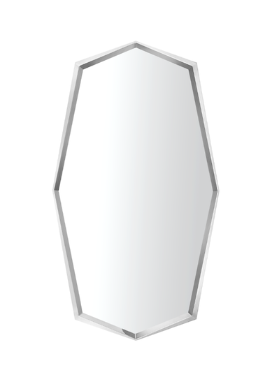 Wall Mounted Rectangular Accent Gold Mirror