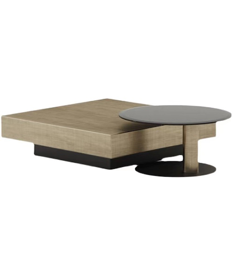 Conjunto de mesa de sala de estar moderna de 2 peças