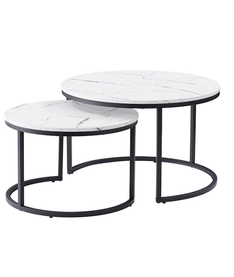 Modern Round Nesting Cocktail Table