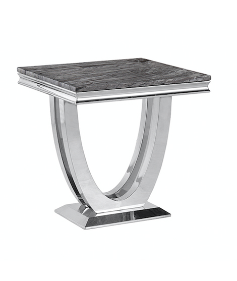 طاولة جانبية كلاسيكية مربعة الشكل